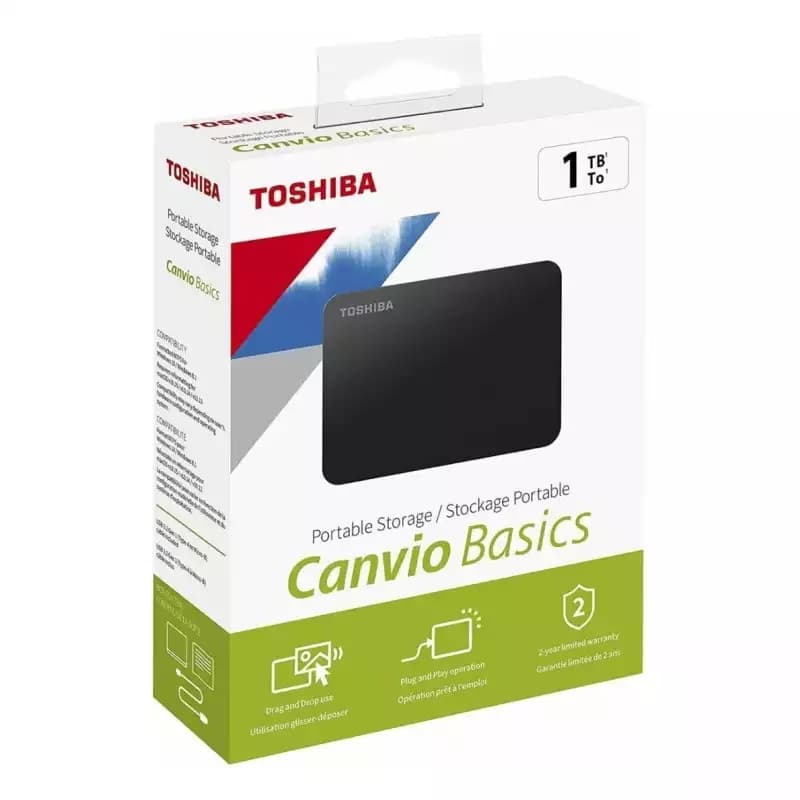 HD Externo Toshiba Canvio Basics HDTB510XK3AA 2.5" 1TB - Black 4
