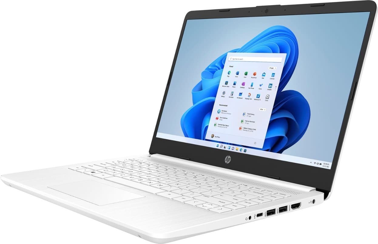 Notebook HP 14-DQ0052DX 14" Intel Celeron N4120 4/64GB W11 - Snow White 3