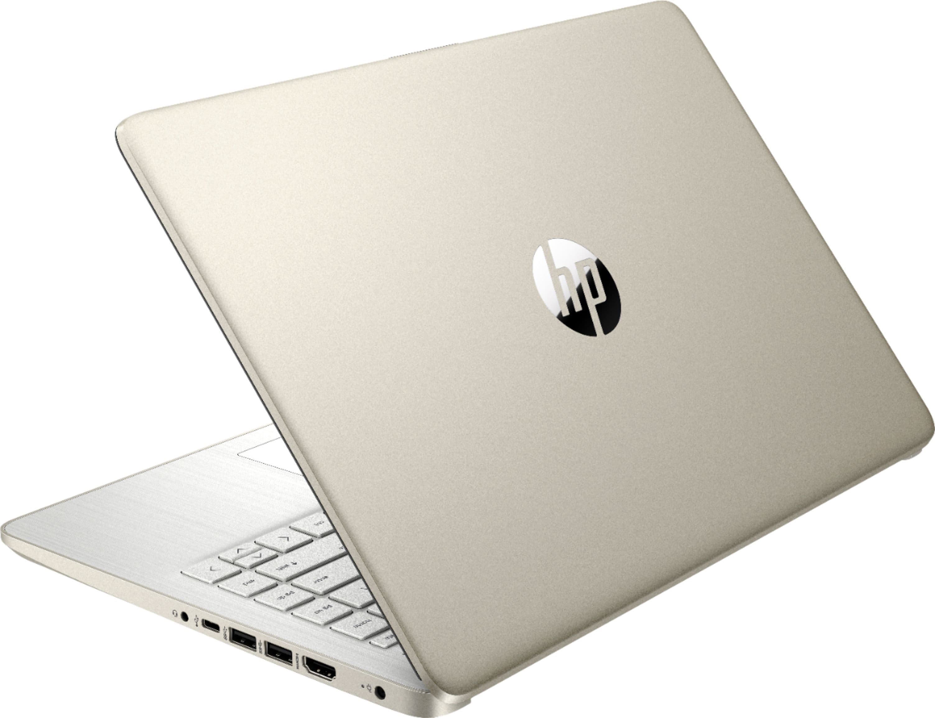 Notebook HP 14-Dq0003dx 14" Intel Celeron 4/64GB EMMC W10 - Pale Gold 3