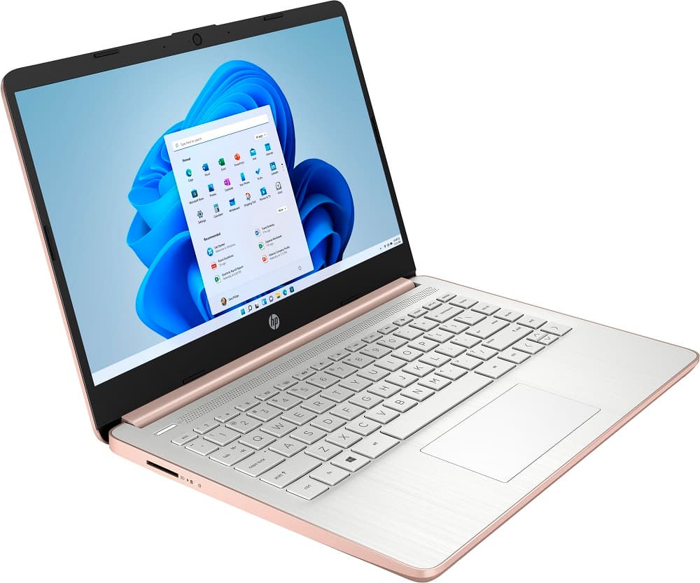 Notebook HP 14-Dq0004dx 14" Intel Celeron 4/64GB EMMC W10 - Rose Gold 1