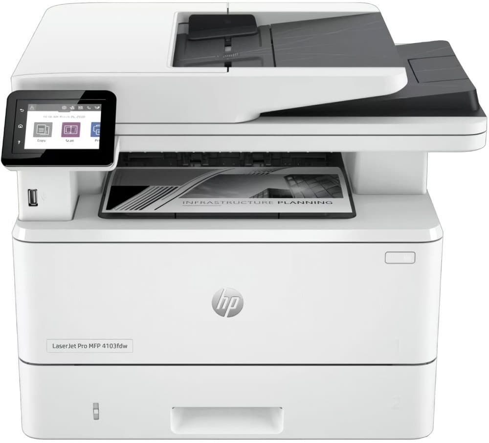 Impressora Multifuncional Monocromática HP Laserjet Pro MFP-4103FDW 220V - Branco/Preto 1