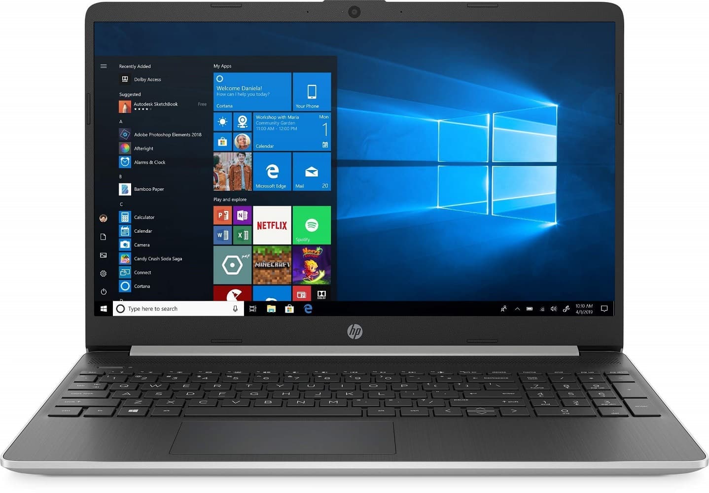 Notebook HP 15-DY0013DX I5-8265U 15.6" W10H 12/256GB + 16GB - Silver (Refurbished) 1