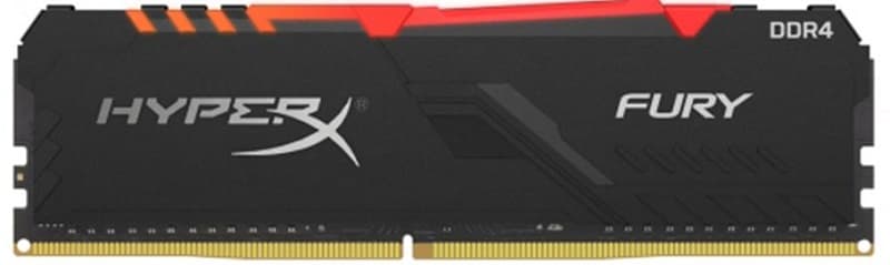 Memória para PC 8GB Kingston DDR4 3200MHz HyperX FURY HX432C16FB3A/8 RGB