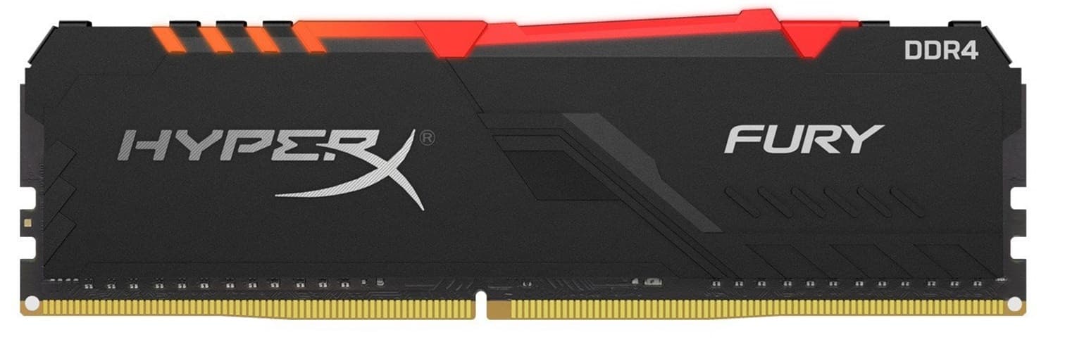 Memoria Para PC 8GB Kingston DDR4 3733MHz HyperX FURY HX437C19FB3A/8 RGB