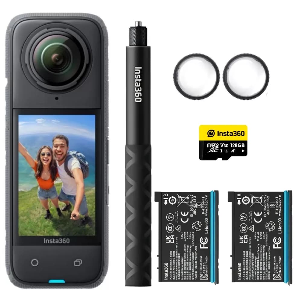 Câmera de Açao Insta360 X4 Adventure Bundle 8K 360° - Black (CINSABMA)