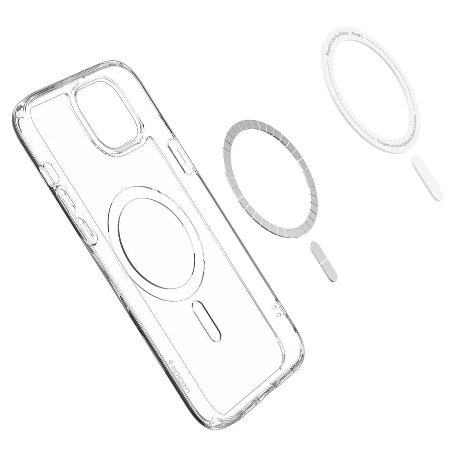 Capa Spigen iPhone 15 ACS06485 Crystal Hybrid MagFit - Transparente 1