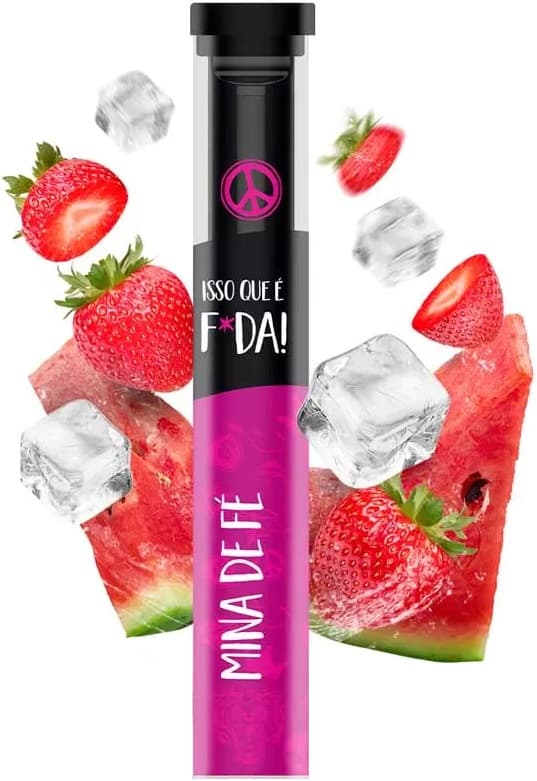 Vaper Descartável Chilly Beats Isso Que É Foda 5% Nicotina 1000 Puffs - Strawberry Watermelon Ice
