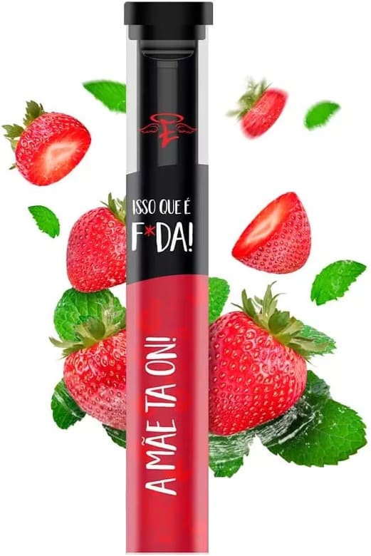 Vaper Descartável Chilly Beats Isso que é Foda 5% Nicotina 1000 Puffs - Strawberry Mint