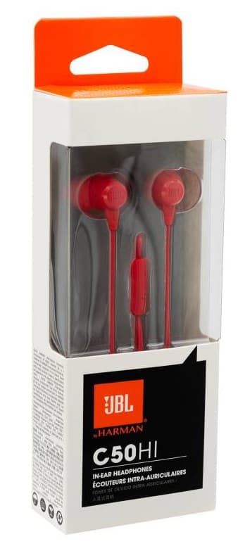Fone de Ouvido JBL C50HI - Red 1