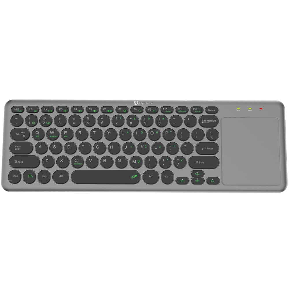 Teclado Wireless Klip Xtreme KeyGlider KCK-550E com TouchPad - Gray 1