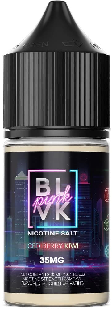 Essência Para Vaper BLVK Pink Iced Berry Kiwi 35mg Nicotina Salt - 30ml
