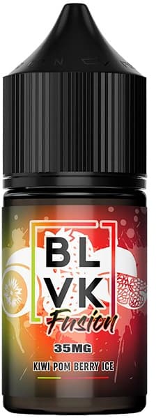 Essência Para Vaper BLVK Fusion Salt 35mg Nicotina Kiwi Pom Berry Ice - 30ml