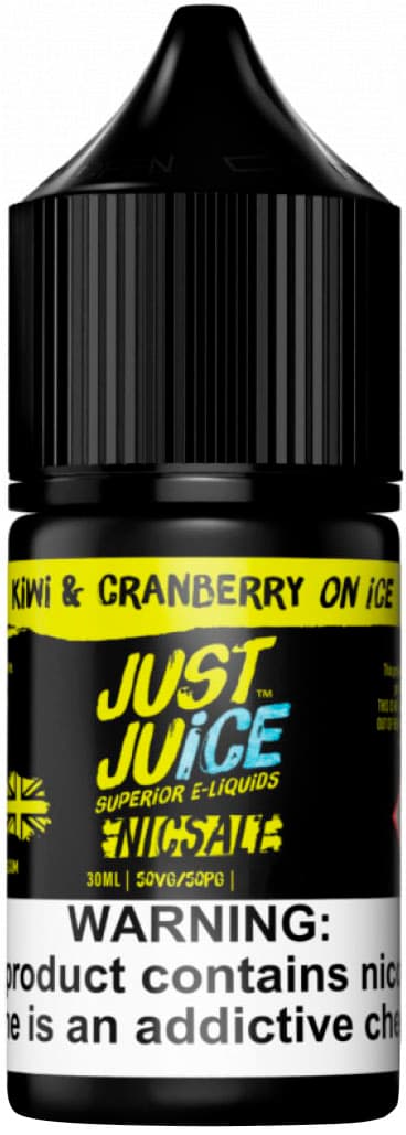 Essência Para Vaper Just Juice Nic Salt 30mg Nicotina Kiwi & Cranberry On Ice - 30ml