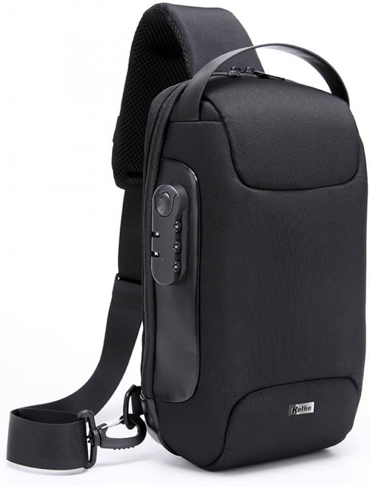 Bolsa Transversal Kolke Antifurto Urban KVM-598 - Black 4