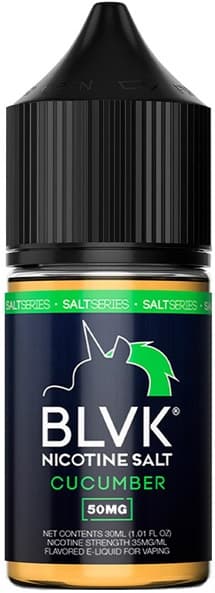 Essência Para Vaper BLVK Nicotine Salt Cucumber 50mg Nicotina - 30ml