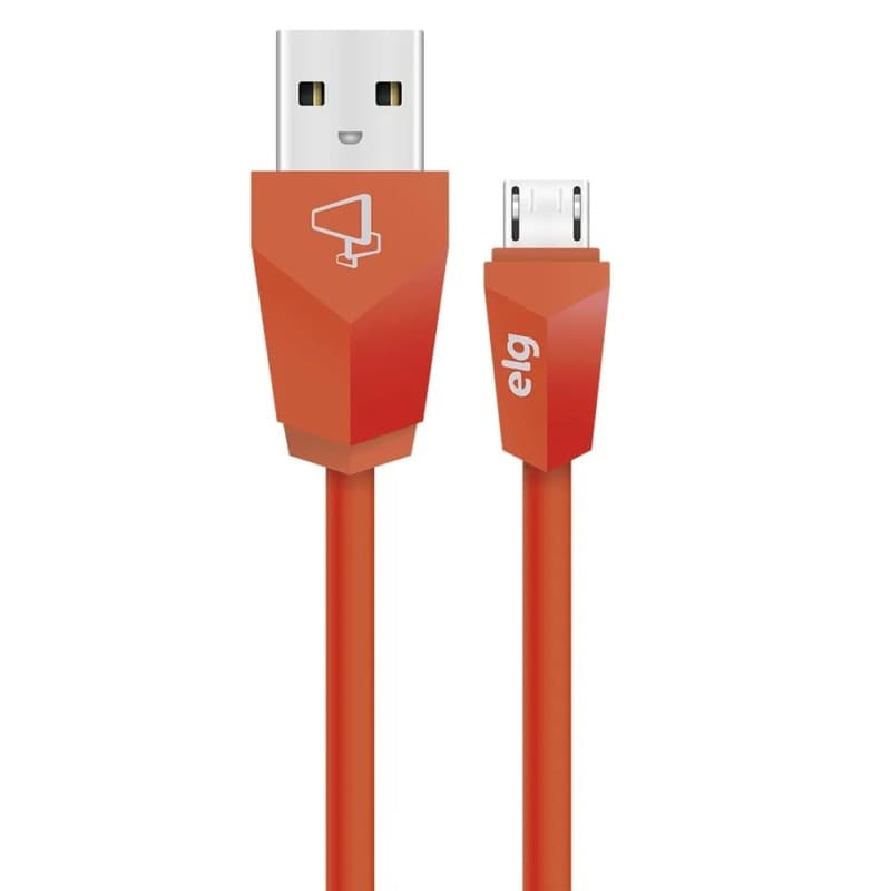 Cabo Micro USB ELG M510LR (1m) Laranja 1