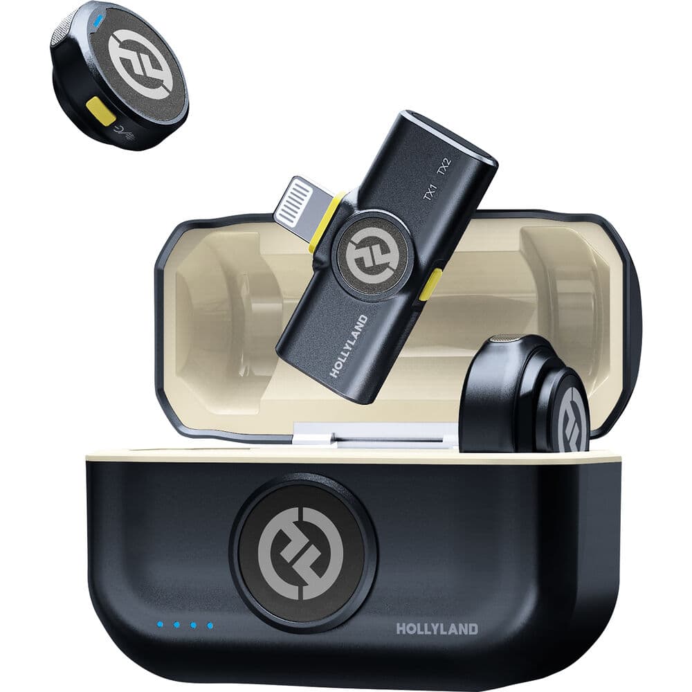 Microfone Wireless Hollyland Lark M2 Duo Versión Lightning - Shine Charcoal 1