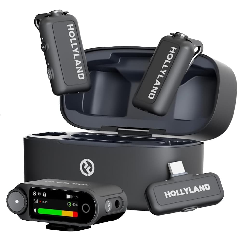 Microfone Wireless Hollyland Lark Max 2 Combo - Space Gray