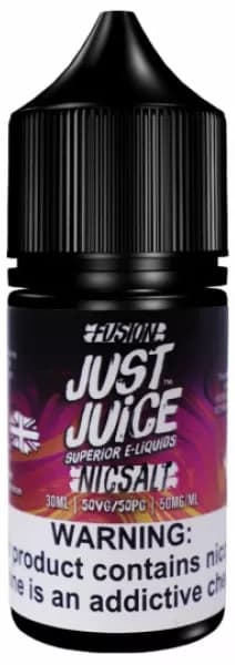 Essencia para Vaper Just Juice Nic Salt Fusion Berry Burst & Lemonade 50mg Nicotina - 30mL