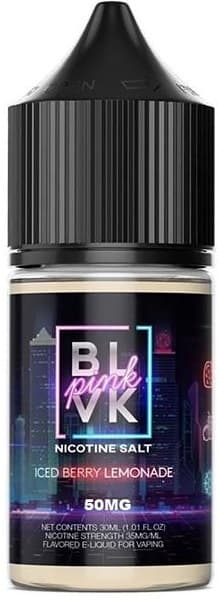 Essência Para Vaper BLVK Pink Iced Berry Lemonade  50mg Nicotina Salt - 30ml