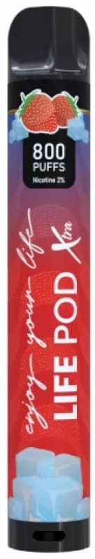 Vaper Life Pod Xtra 5% Nicotina 800 Puffs - Strawberry Ice
