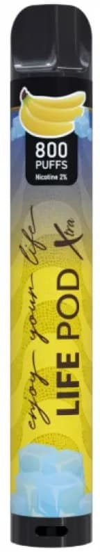 Vaper Life Pod Xtra 5% Nicotina 800 Puffs - Banana Ice