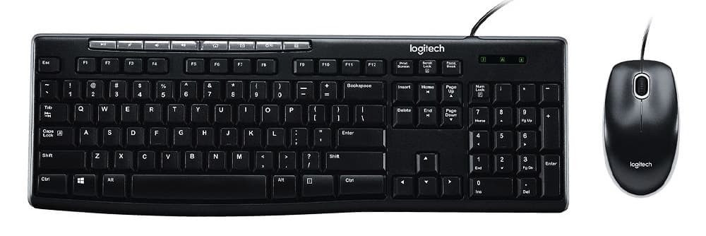 Teclado + Mouse Logitech MK200 920-002716 Preto (Español)