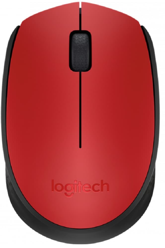 Mouse Wireless Logitech M170 - Red/Black 1