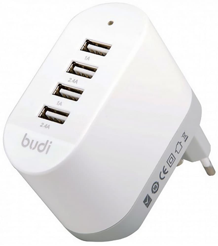 Carregador de Parede Budi M8J028E EU Plug Branco 1