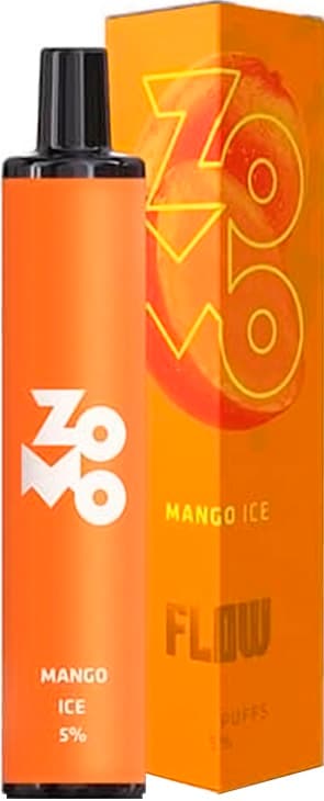 Vaper Zomo Descartável Flow 5% Nicotina 800 Puffs - Mango Ice