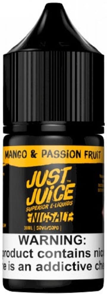 Essência Para Vaper Just Juice Nic Salt 50mg Nicotina Mango & Passion Fruit - 30ml