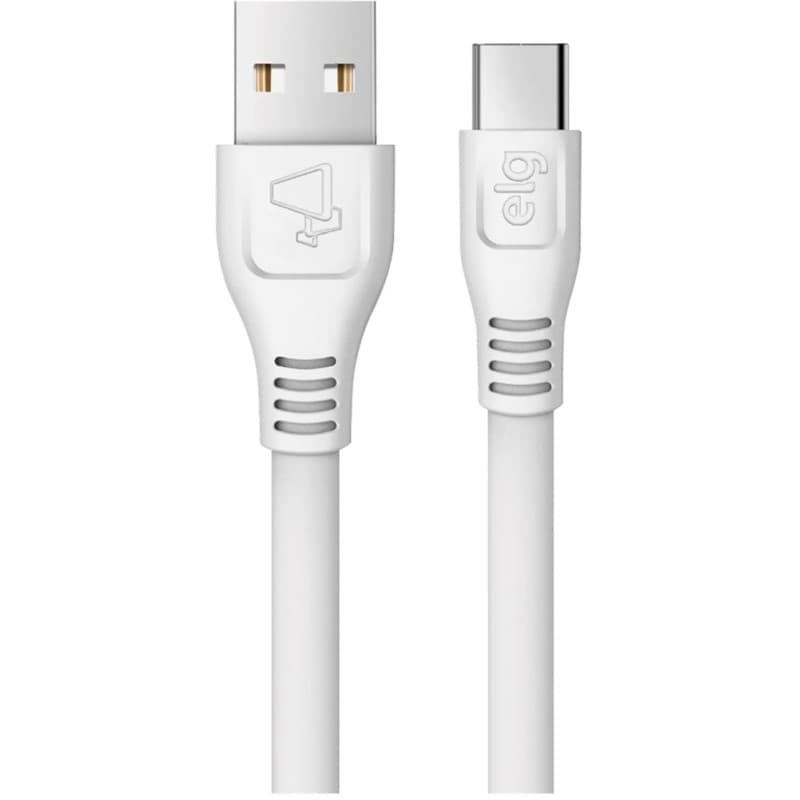 Cabo Tipo C ELG Flat ELMC10WH (1m) Branco 1