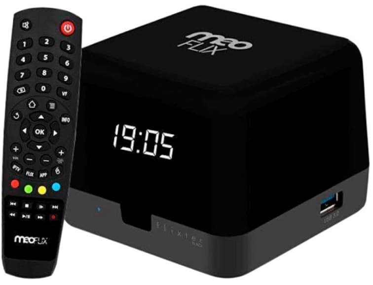 Receptor Meoflix Flixter Black IPTV/4K 16GB WiFi - Preto