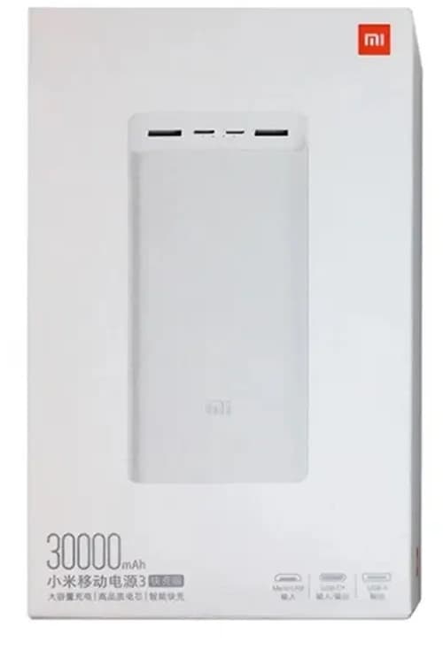 Carregador Portátil Xiaomi Mi Power Bank 3 PB3018ZM 30.000mAh - White 3
