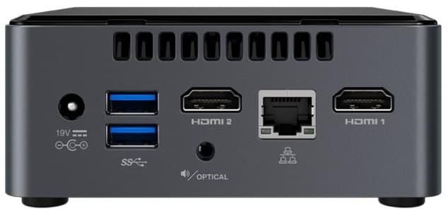 Mini PC Intel NUC NUC7CJYSN Intel Celeron J4005 4/64GB eMMC - Black 1