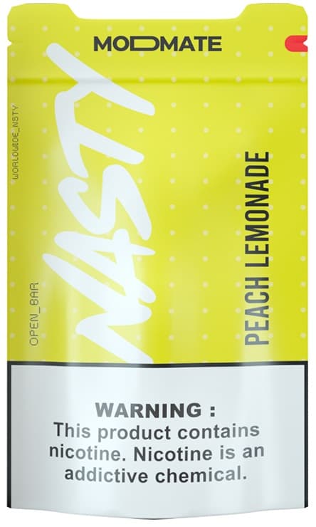 Essência Para Vape Nasty ModMAte Peach Lemonade 03mg Nicotina - 60ml