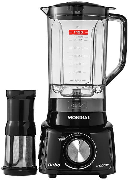 Liquidificador Mondial Turbo L-900FB 900W 220V 2.7L - Preto
