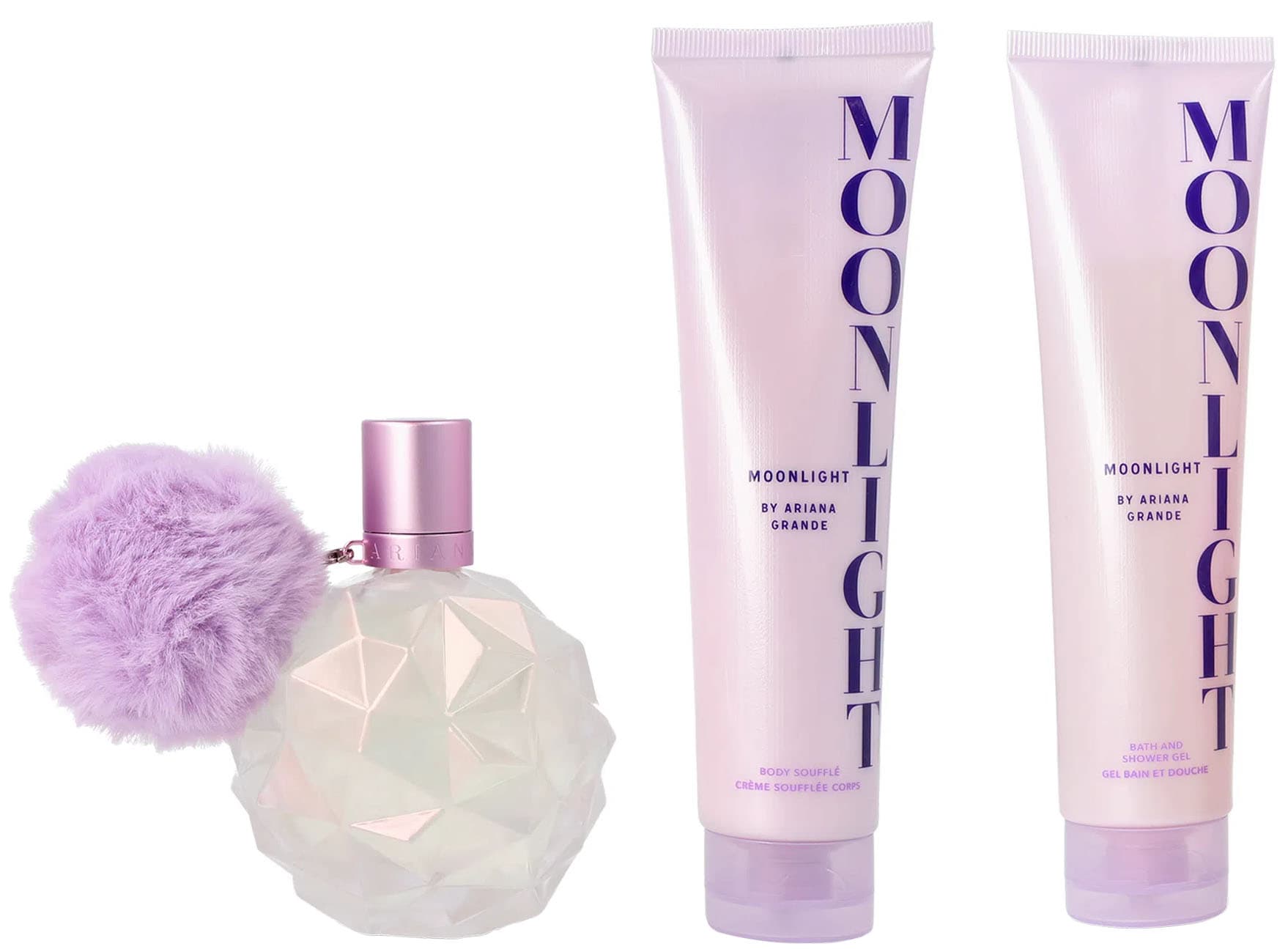 Kit Perfume Ariana Grande Moonlight EDP 100ml + Body Souffle 100ml + Shower gel 100ml - Feminino 1