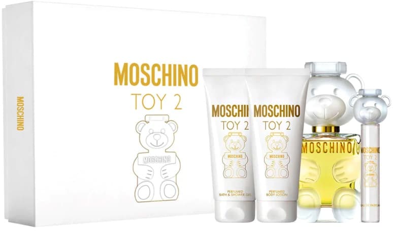 Kit Perfume Moschino Toy 2 EDP 100ml - Body Lotion + Shower Gel + Travel Spray - Feminino
