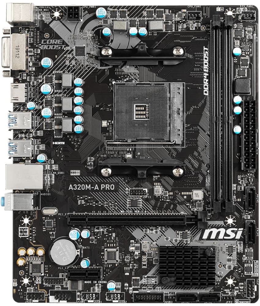 Placa Mãe MSI A320M-A Pro AM4 DDR4 1