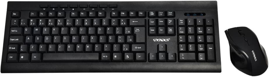 Teclado + Mouse Wireless Satellite AK-726G Espanhol - Black