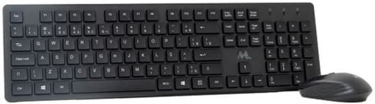 Teclado + Mouse Wireless MTEK KM0139 - Preto (Português)