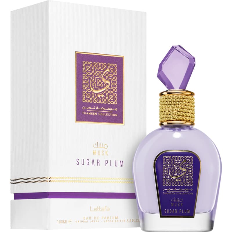 Perfume Lattafa Thameen Collection Musk Sugar Plum EDP Feminino - 100mL