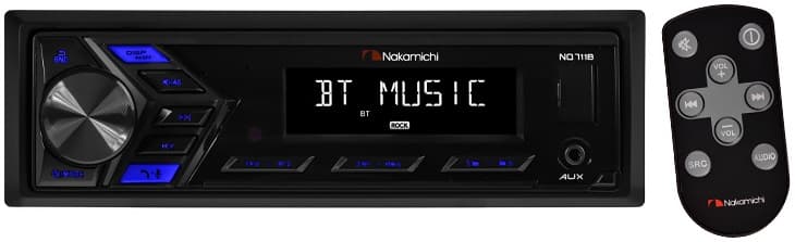 Toca Rádio Nakamichi NQ711B BT/USB/AUX - Preto