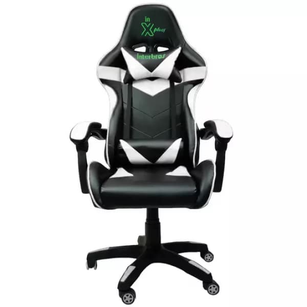 Cadeira Gaming Interbras RF-808-2 - Black/White