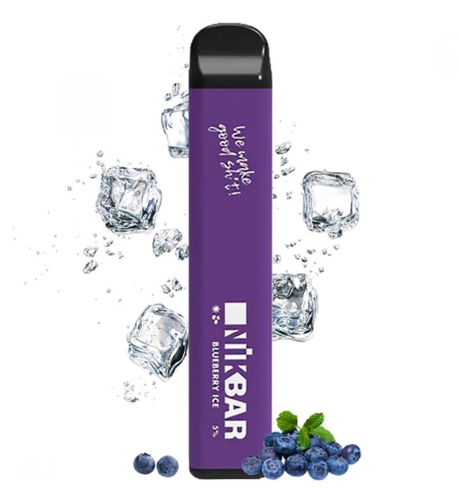 Vaper Descartável Nikbar 5% Nicotina 1500 Puffs - Blueberry Ice