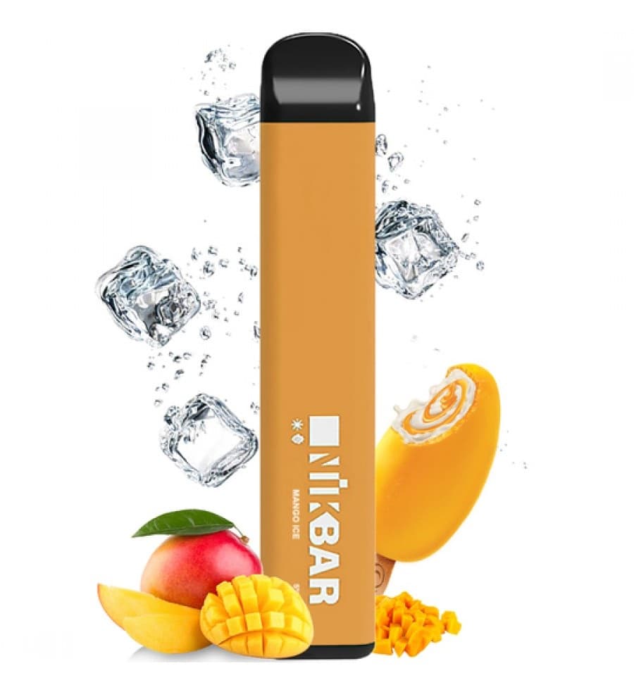 Vaper Descartável Nikbar 5% Nicotina 1500 Puffs - Mango Ice