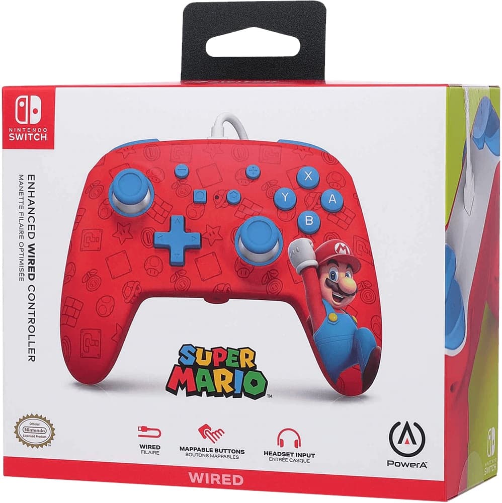 Controle Nintendo Switch PowerA Enhanced Wired - Woo-Hoo! Mario (PWA-A-02581) 3