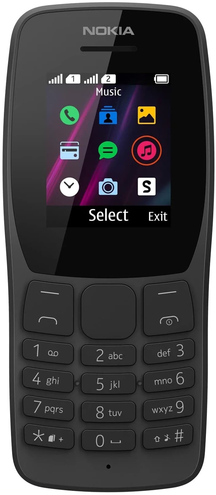 Celular Nokia 110 TA-1319 DS 2G 4/4MB 1.77" Preto