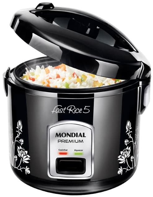 Panela Elétrica de Arroz Mondial NPE-08 220V - Preto